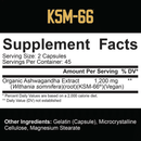 5% Nutrition KSM-66 Ashwagandha 90ct Herbs 5% Nutrition 
