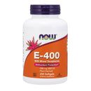 Now Foods E-400 Mixed Tocopherols 250 Softgels Vitamins & Minerals Now Foods 