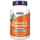 Now Foods Calcium Magnesium + Vitamin D3 & Zinc 240 Soft Gels Vitamins & Minerals Now Foods 
