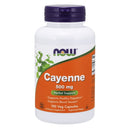Now Foods Cayenne 500mg 100 Veg Capsules Vitamins & Minerals Now Foods 