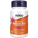 Now Foods Chewable D-3 5,000 IU 120 Chewables Supplements Now Foods 