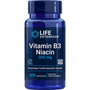 Life Extension Vitamin B3 Niacin 500mg 100 Capsules Vitamins & Minerals Life Extension 