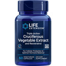Life Extension Triple Act Cruciferous Extract with Resveratrol 60 Veg Caps Vitamins & Minerals Life Extension 