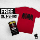 Animal Stak 21 Packs | Natural Test & GH Booster + Free Tee Apparel & - Accesories & - Books Universal 