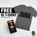 Testosterone Booster Formula - Universal Nutrition Animal Test + Free Tee Apparel & - Accesories & - Books Universal 