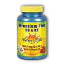 NLIFE STRONTIUM PLUS D3&K2 60T Vitamins & Minerals Nature's Life 