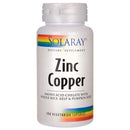 Solaray Zinc Copper 100 Capsules Vitamins & Minerals Solaray  (3508119502871)