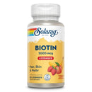 Solaray Biotin 5000mcg Tangy Fruit 60 Lozenge Vitamins & Minerals Solaray 