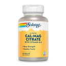 Solaray Cal-Mag Citrate with D-2 2:1 Ratio 90 Capsules Vitamins & Minerals Solaray 
