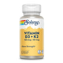 Solaray Vitamin D3 + K2 Soy-Free 60 Capsules Vitamins & Minerals Solaray 