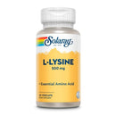 Solaray L-Lysine Free Form 500mg 60 Capsules Amino Acids Solaray 
