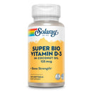 Solaray Super Bio Vitamin D3 5,000IU In Coconut Oil 120 Softgels Vitamins & Minerals Solaray 
