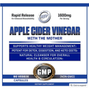 Hi-Tech Pharmaceuticals Apple Cider Vinegar 90ct Specialty Health Products Hi-Tech Pharmaceuticals 