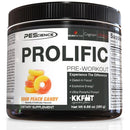 PEScience Prolific 20 Servings Pre-Workout PEScience Sour Peach Candy 