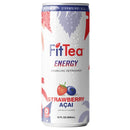 Fit Tea Energy 12/case Drinks Fit Tea Energy Strawberry Acai 