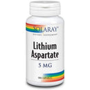 SOL LITHIUM ASPARTATE 5mg 100C Vitamins & Minerals Solaray 