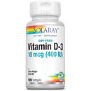 SOL VIT D 400 IU 120G Vitamins & Minerals Solaray 