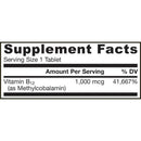 Jarrow Methyl B-12 1000mcg 100 Chews Vitamins & Minerals Jarrow Formulas 