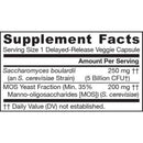 Jarrow Saccharomyces Boulardii + MOS 90 Capsules Digestive Health Jarrow Formulas 