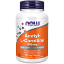 Now Foods Acetyl L-Carnitine 500mg 100 Veg Caps Vitamins & Minerals Now Foods 