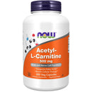 Now Foods Acetyl L-Carnitine 500mg 200 Veg Caps Vitamins & Minerals Now Foods 