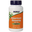 Now Foods American Ginseng 500mg 100 Veg Capsules Vitamins & Minerals Now Foods 