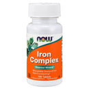 Now Foods Iron Complex 100 Tablets Vitamins & Minerals Now Foods 