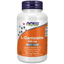 Now Foods L-Carnosine 500mg 100 Veg Capsules Amino Acids Now Foods 