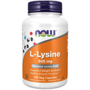 Now Foods L-Lysine 500mg 100 Veg Capsules Amino Acids Now Foods 