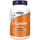 Now Foods L-Lysine 500mg 250 Veg Capsules Amino Acids Now Foods 