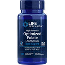 Life Extension High Potency Optimized Folate L-Methylfolate 8500mcg 30 Veg Tabs Vitamins & Minerals Life Extension 