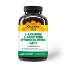 Country Life L-Arginine L-Ornithine 1000mg 180 Capsules Amino Acids Country Life 