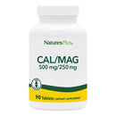 Nature's Plus Calcium & Magnesium 500/250mg 90 Tablets Vitamins & Minerals Nature's Plus 