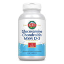 Kal Glucosamine Chondroitin MSM D-3 120 Tablets Joint Aid Kal 