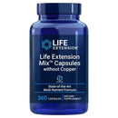 Life Extension Mix Capsules without Copper with pTeroPure 360C Multi Vitamins Life Extension 