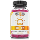 Zhou D3 + K2 Immune & Mood Support Gummies 60ct Vitamins & Minerals ZHOU 