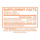 ZHOU D3 + K2 60 Capsules Vitamins & Minerals ZHOU 