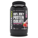 NutraBio 100% Whey Protein Isolate 2lb Protein Powders NutraBio Strawberry Ice Cream  (4352171966487)